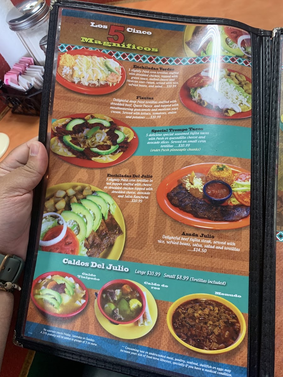 Tacos Del Julio Menu - Image 4